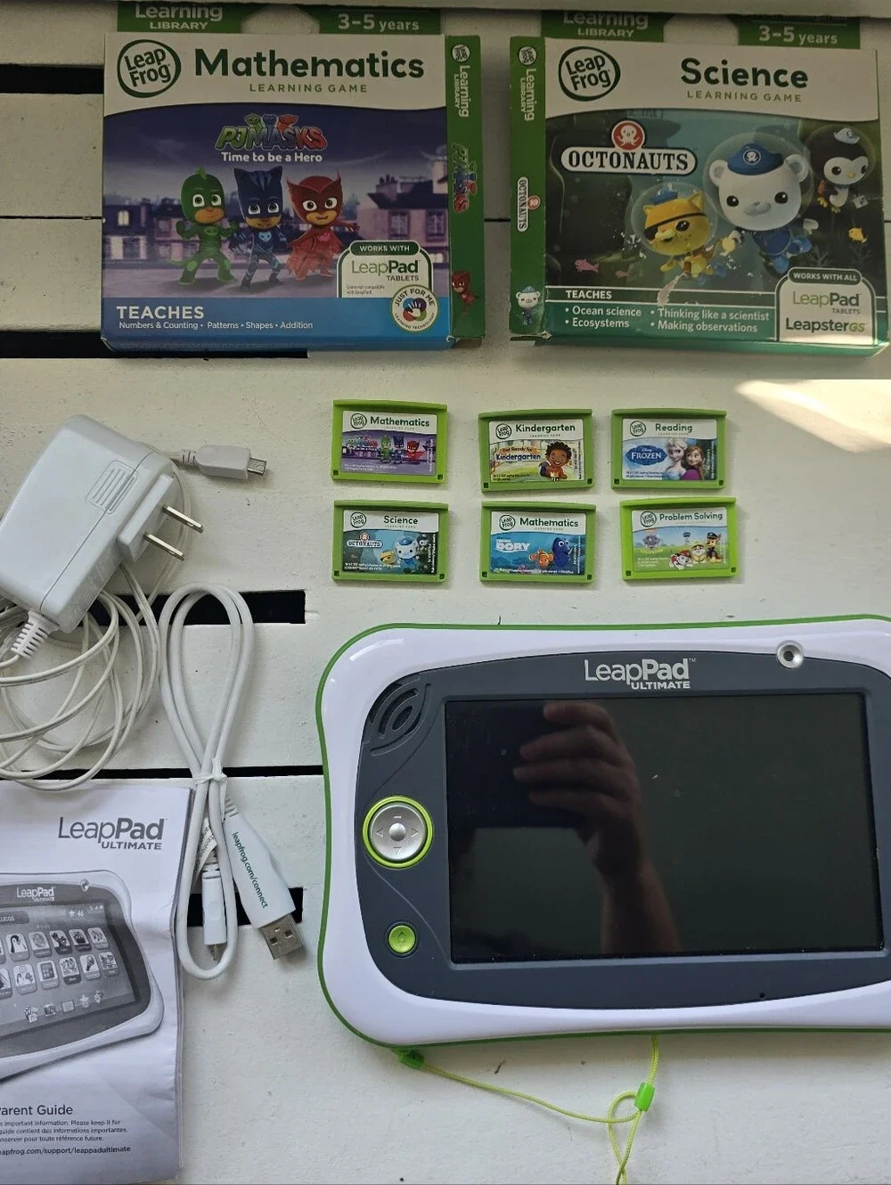 LeapFrog LeapPad Ultimate Kids Learning Tablet - White & Green